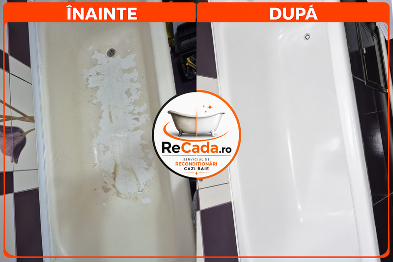 Reconditionari cazi baie, cada va arata ca noua, Garantie 4 ani.