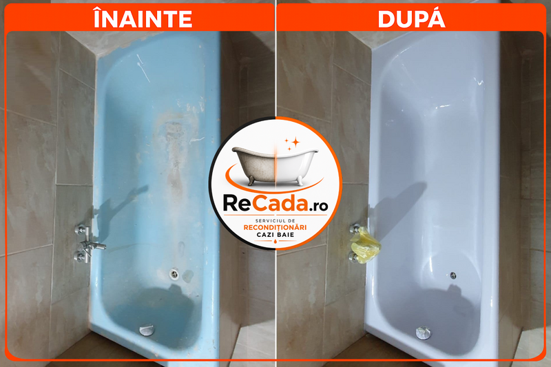Reconditionari cazi baie, cada va arata ca noua, Garantie 4 ani.
