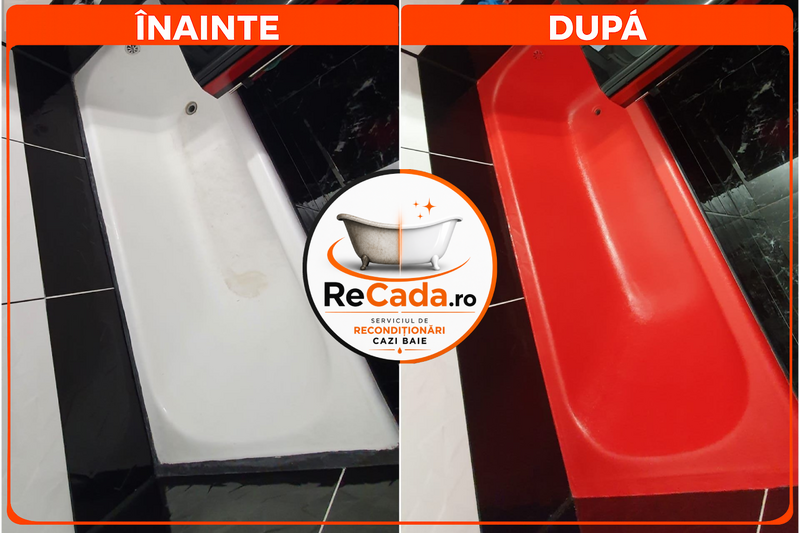 Reconditionari cazi baie, cada va arata ca noua, Garantie 4 ani.