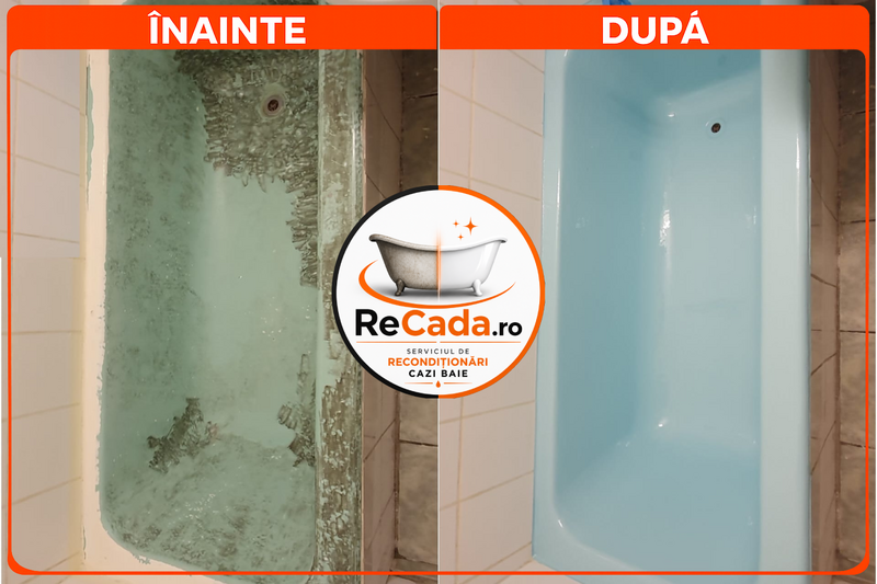 Reconditionari cazi baie, cada va arata ca noua, Garantie 4 ani.